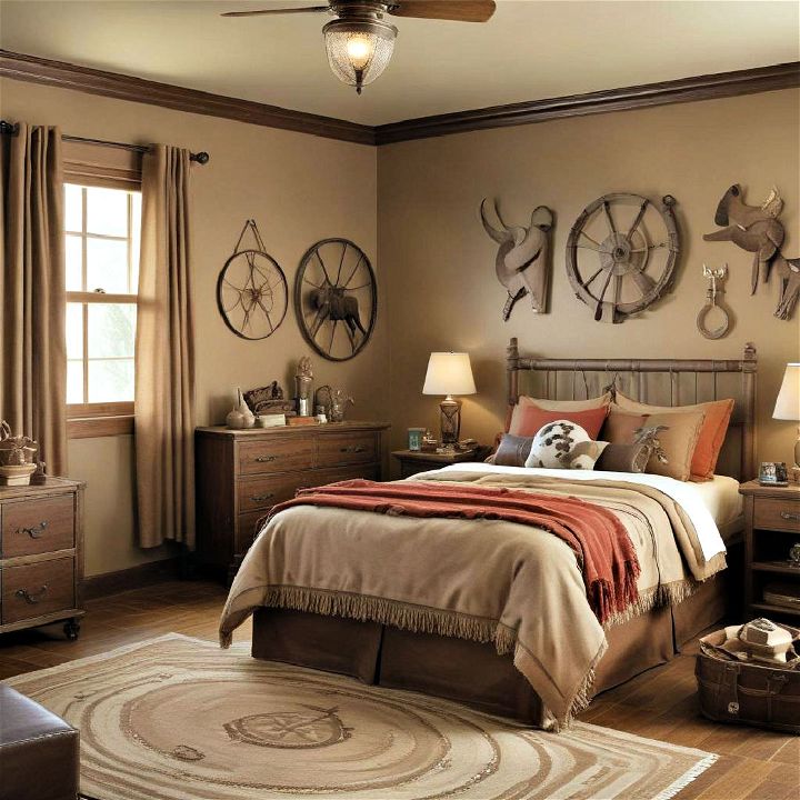 Wild West with a cowboy themed room