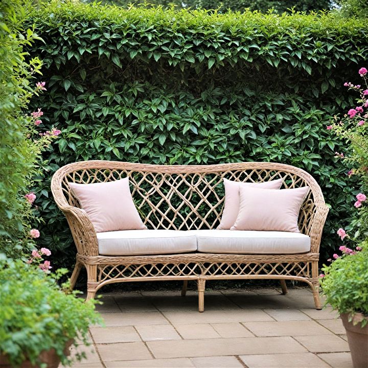 add comfort to your garden with a loveseat