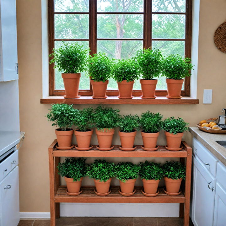 add freshness with terracotta planters