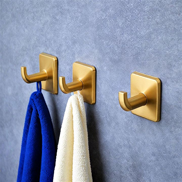 adhesive wall hooks for any dorm bathroom