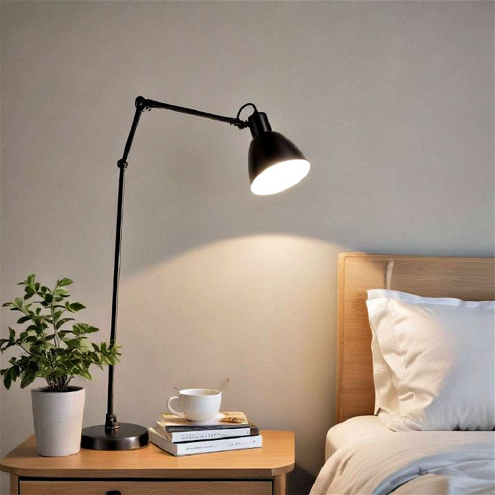 adjustable arm lamp for bedroom