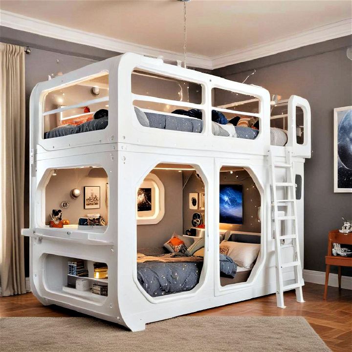 adventure with a space station bunk bed