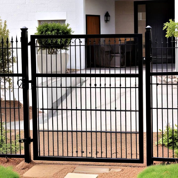 aesthetic fence metal gate