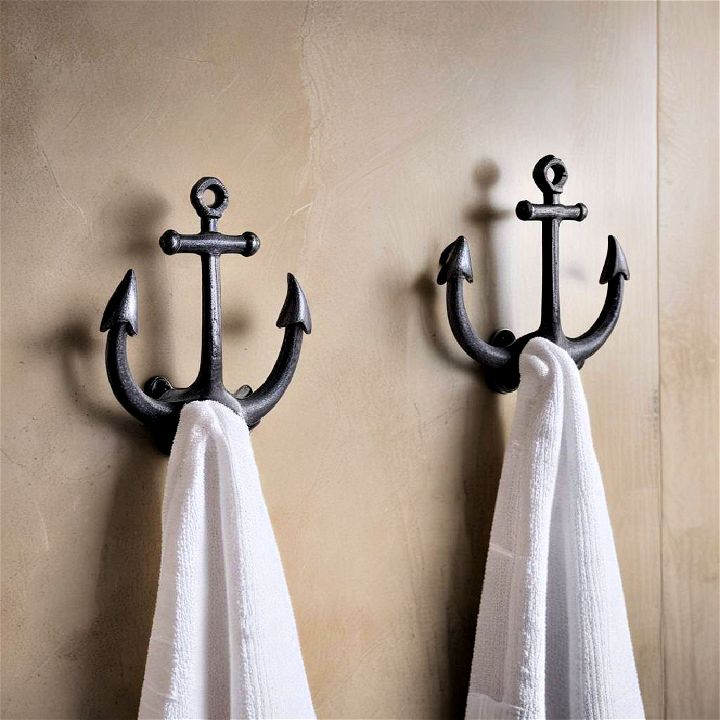 anchor hooks for bathroom