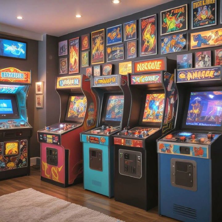 arcade paradise for gaming bedroom