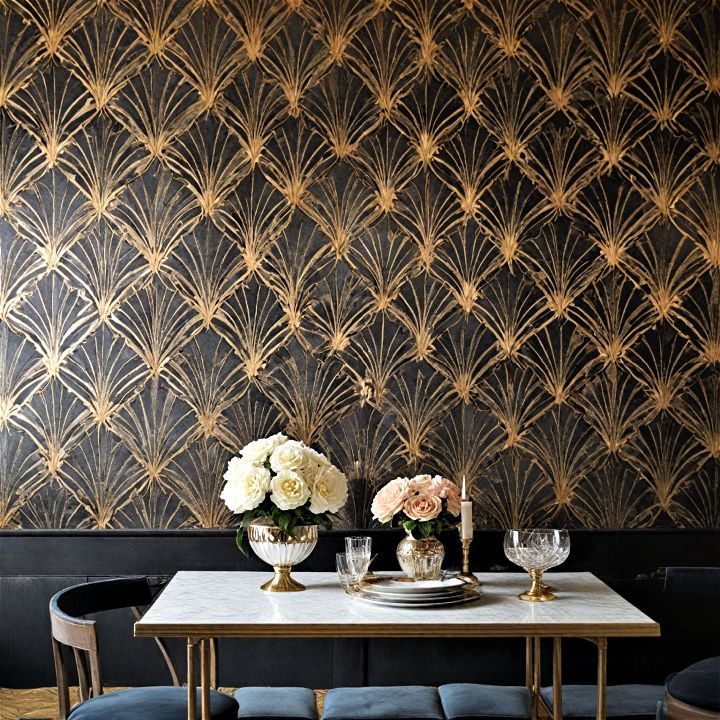 art deco inspired wallpaper