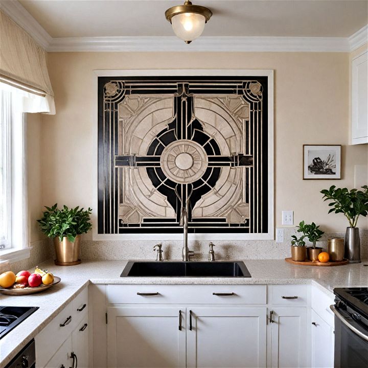 art deco wall art for kitchen