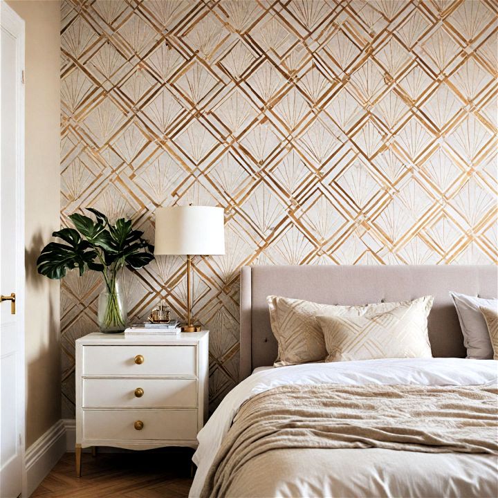 art deco wallpaper for bedroom