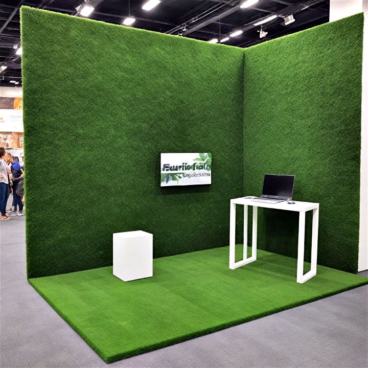 artificial grass wall for exhibition booth