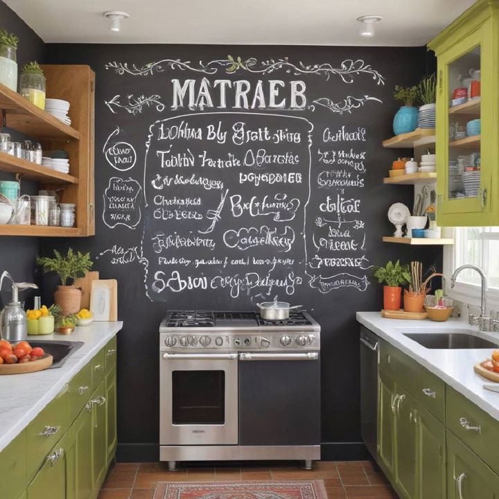 artistic chalkboard paint for kitchen