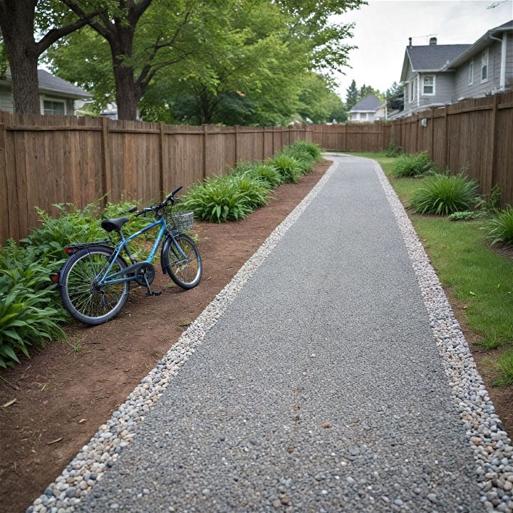 backyard bicycle path