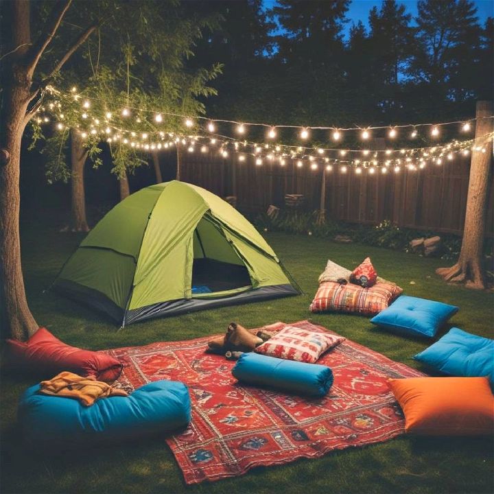 backyard campout for kids