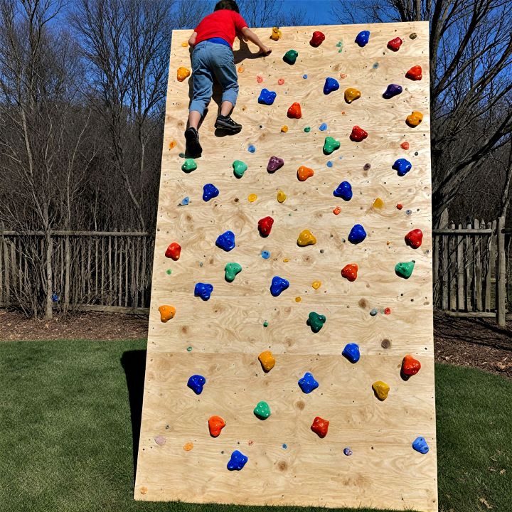 backyard climbing wall