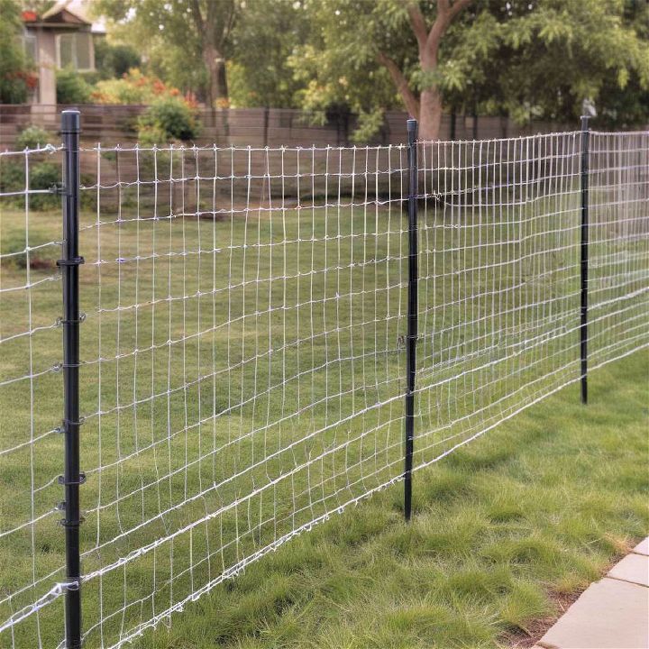 backyard mesh fence