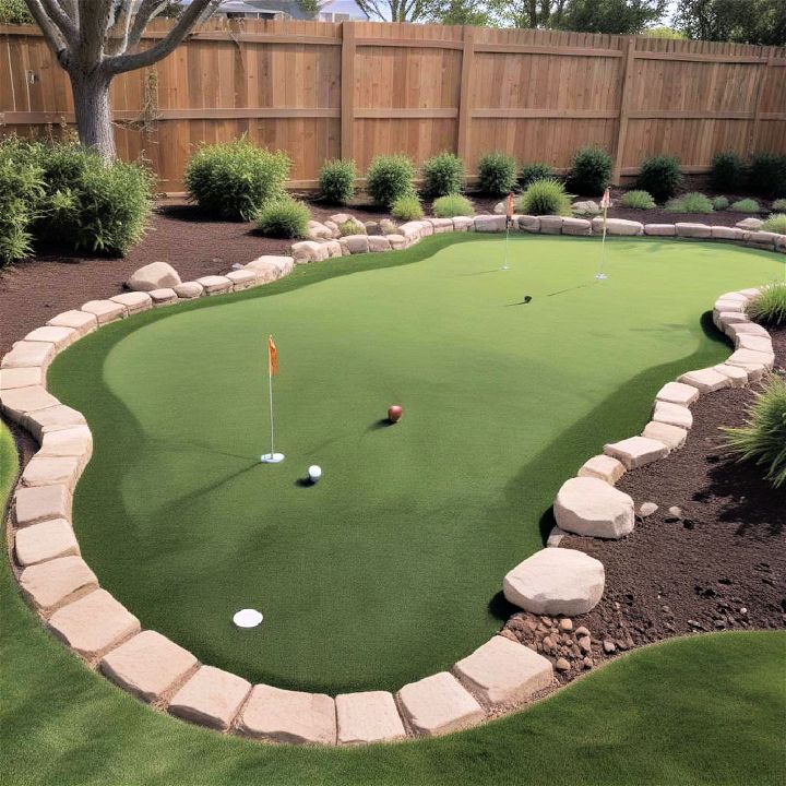backyard multi hole configurations putting green