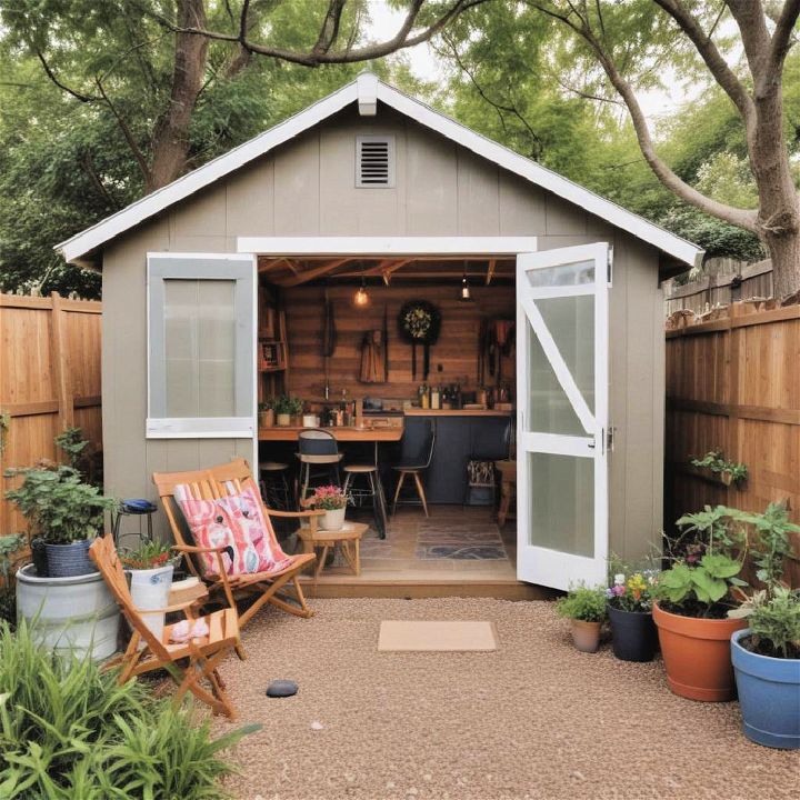 backyard multi use shed idea