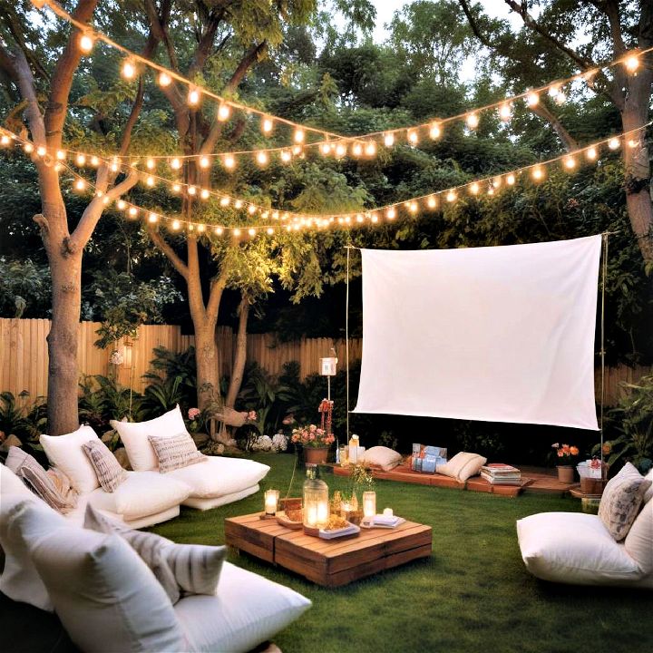 backyard open air cinema