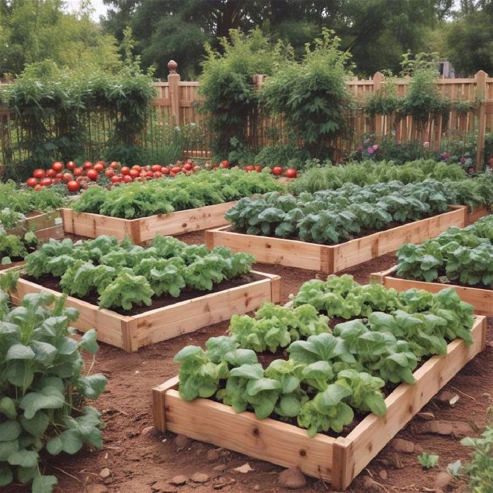 backyard organic vegetable garden