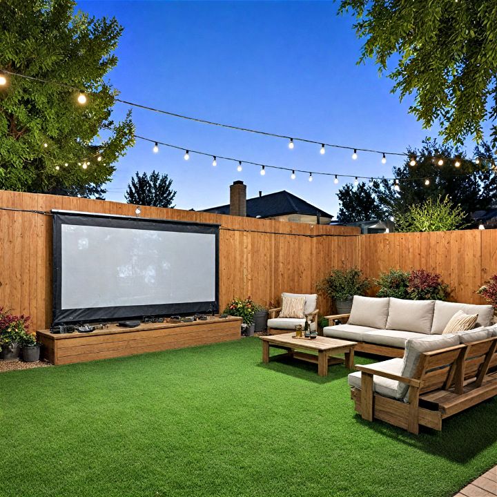 backyard outdoor movie theater