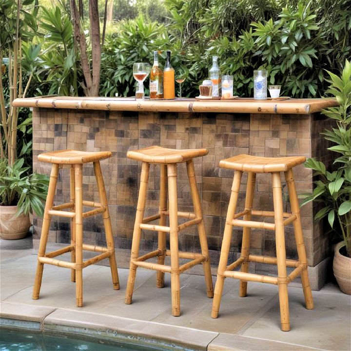 bamboo bar stools