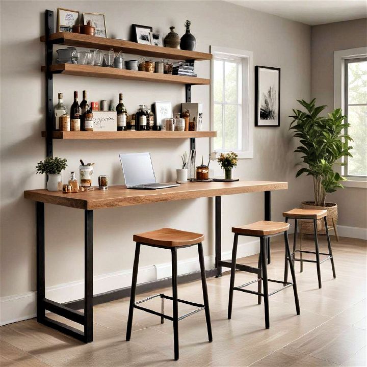 bar height kitchen desk