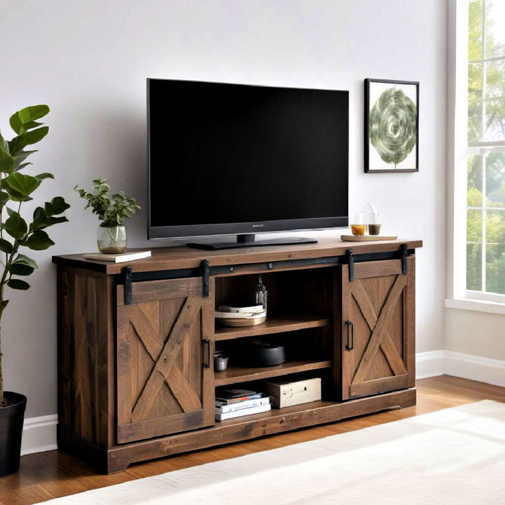 barn door tv cabinet 1