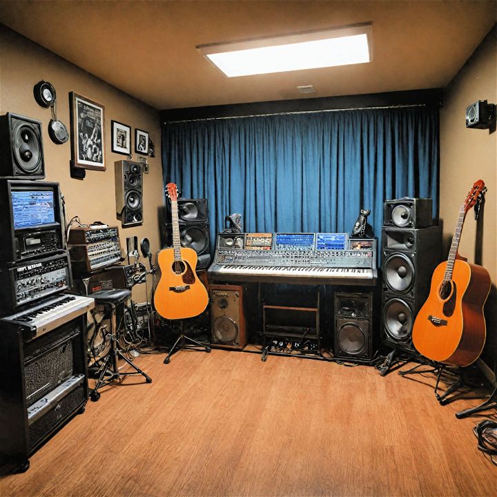 basement music studio idea