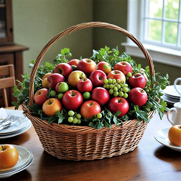 basket of bounties for seasonal decor