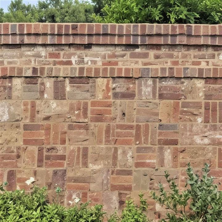 basket weave brick accent wall idea