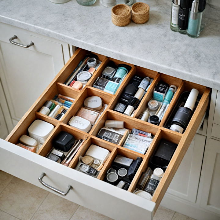 bathroom drawer organizers