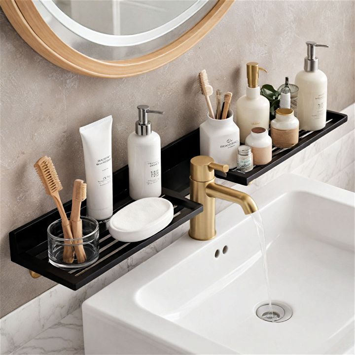 bathroom over the sink tray