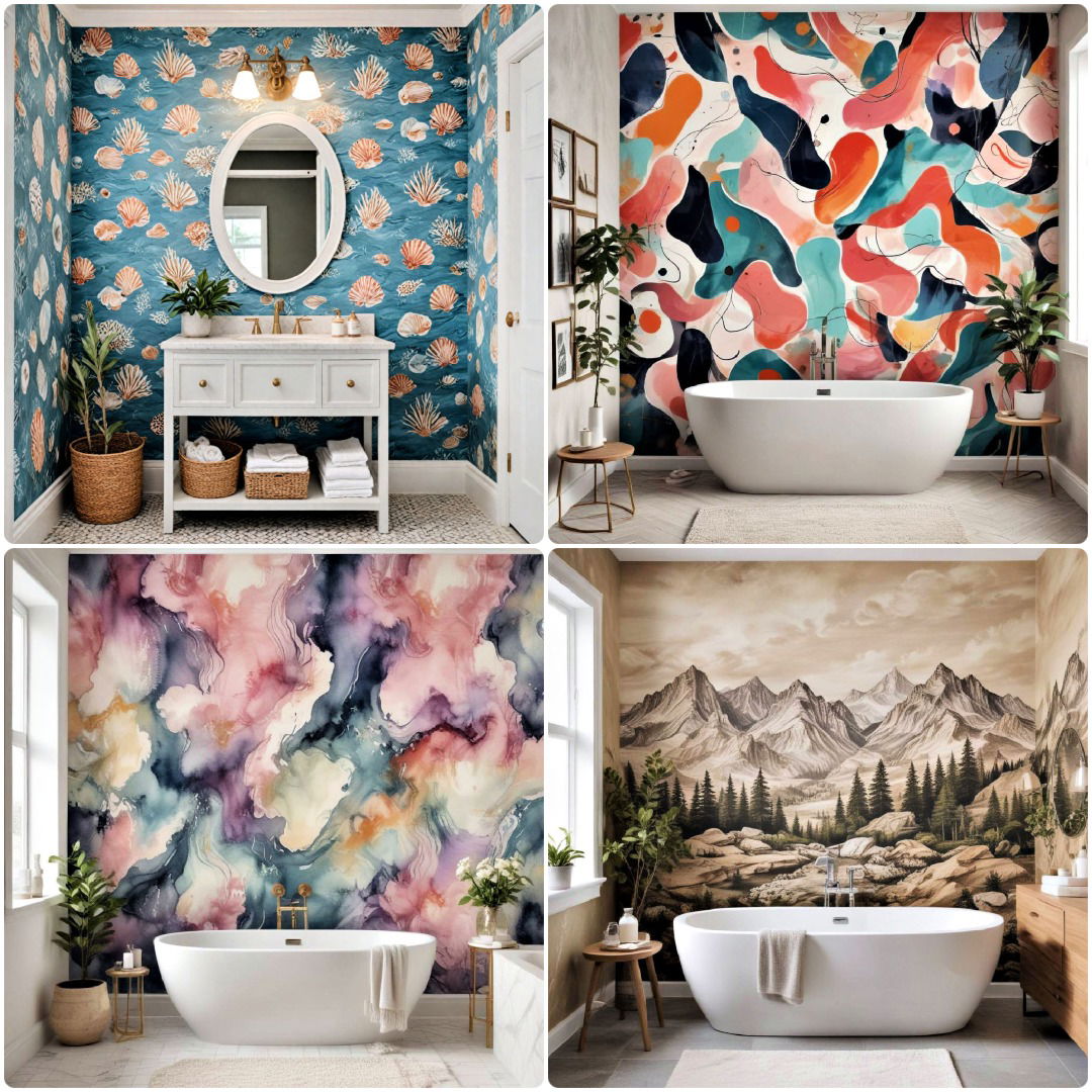 40 Bathroom Wallpaper Ideas for Small & Large Spaces