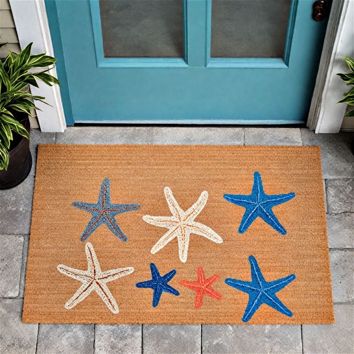 beach inspired doormat idea