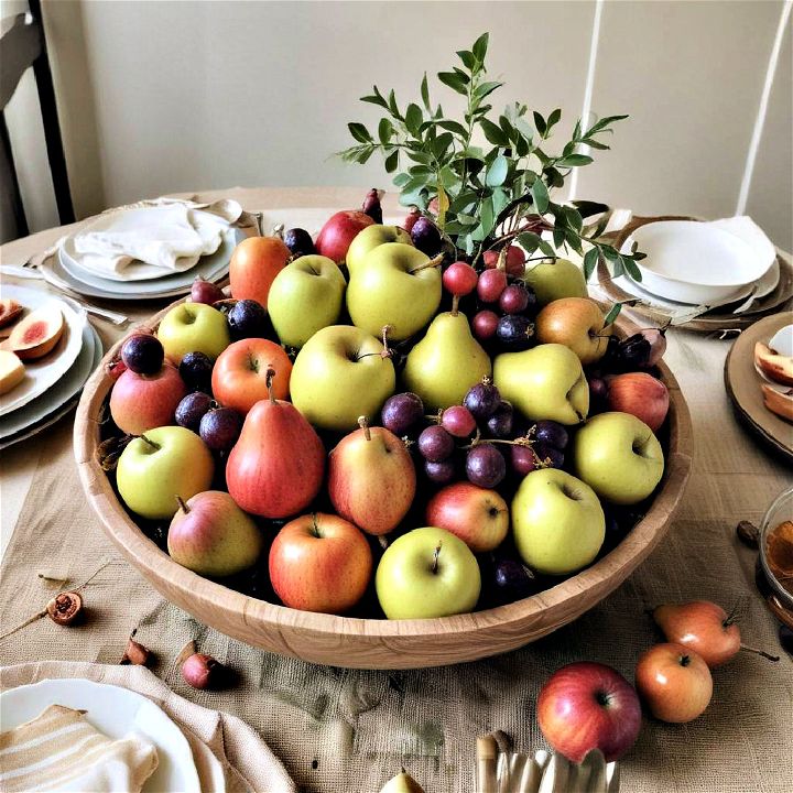 beautiful and edible centerpiece seasonal fruits