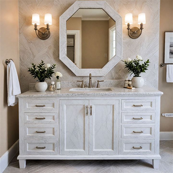 beautiful and unique marble vanity