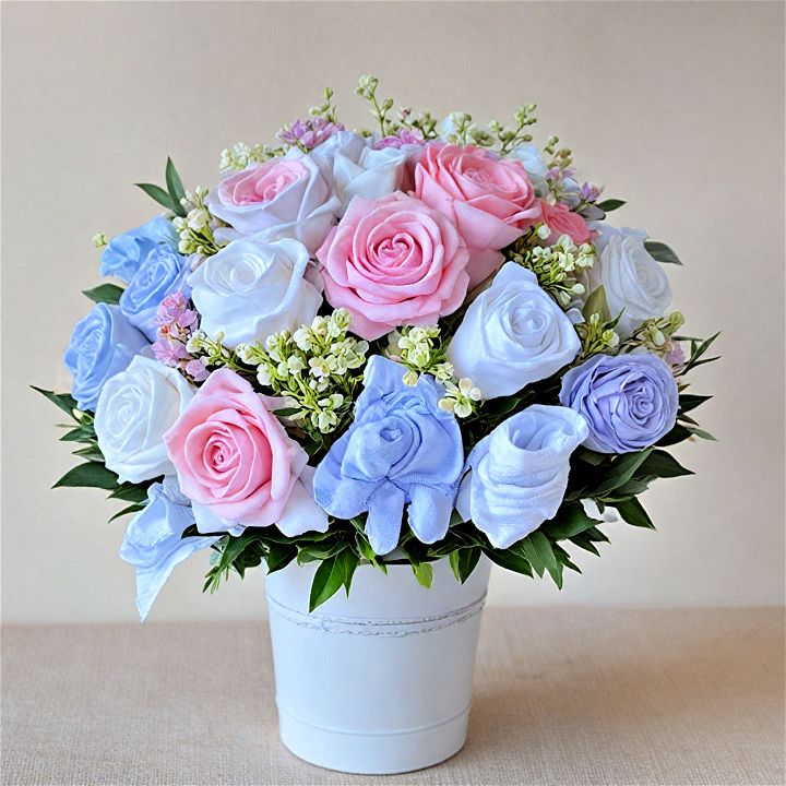 beautiful baby clothing bouquet