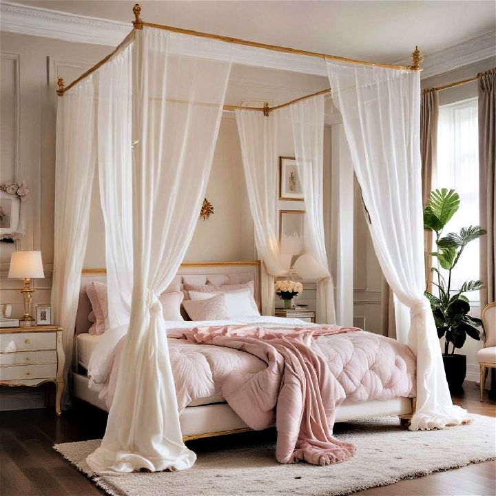 beautiful canopy bed designe
