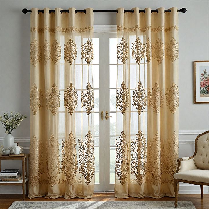 beautiful embroidered curtains