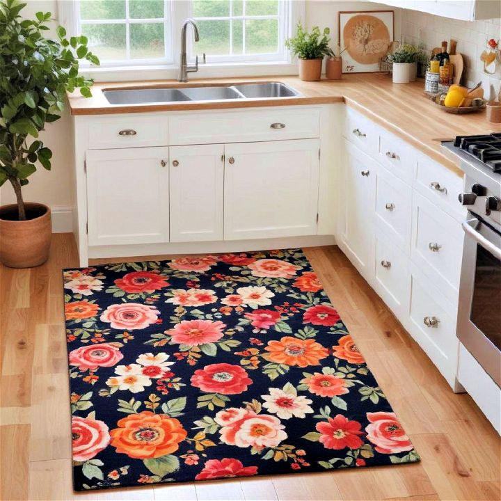 beautiful floral rug