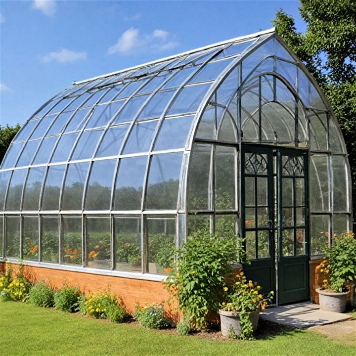 beautiful gothic arch greenhouse