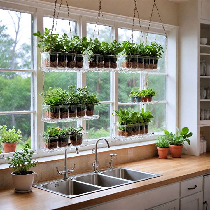 beautiful hanging greenhouse