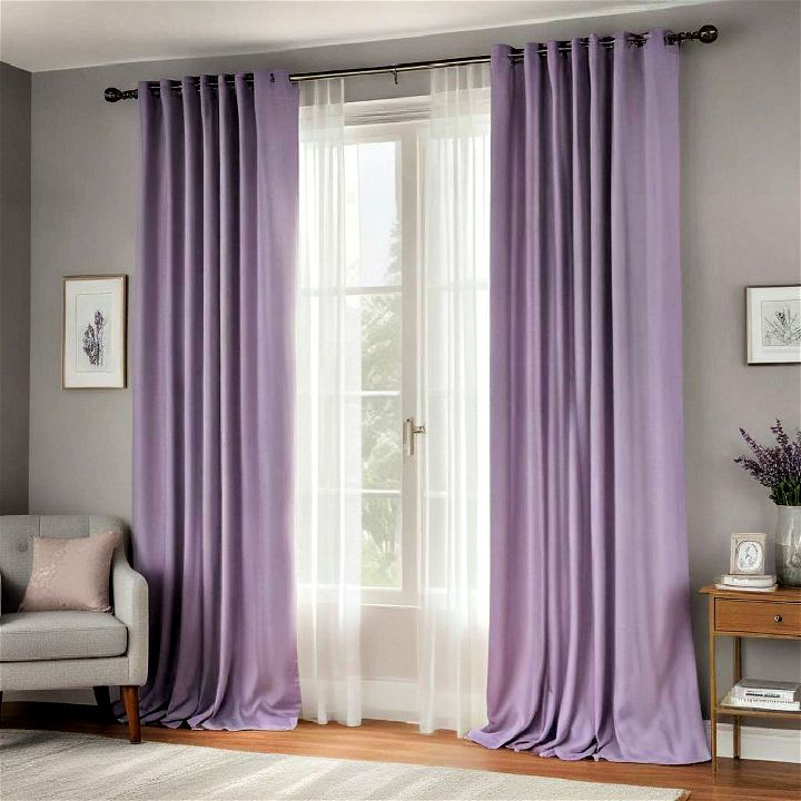beautiful lavender curtains