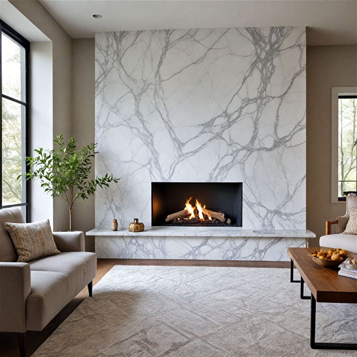 beautiful marble slab wall