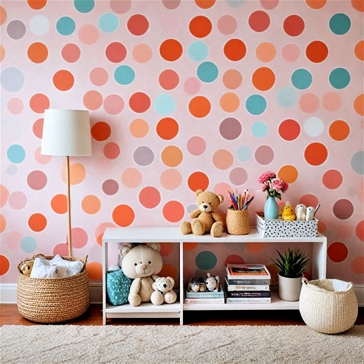 beautiful polka dot walls