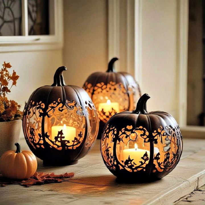 beautiful pumpkin lanterns design