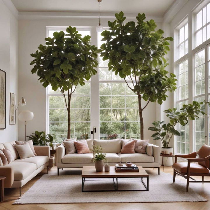 beautiful tall indoor trees