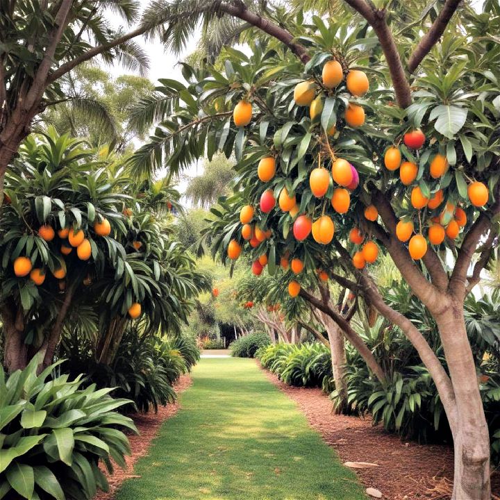 beautiful tropical fruit trees