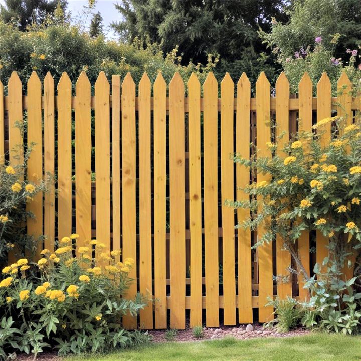 beauty sunny goldenrod fence
