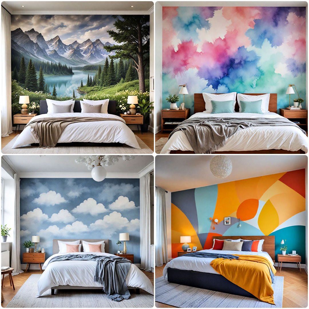 40 Bedroom Wall Painting Ideas for A Dreamy Retreat