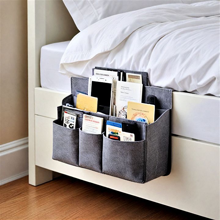 bedside caddies attach to the side of bed